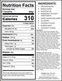 Munch Better Protein Brownies Coconut Nutrition Facts (8 Count Box)