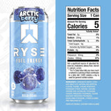 RYSE Fuel™ Energy Arctic Berry (12 Pack) Nutrition Facts