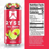 RYSE Fuel™ Energy Chicago Bulls Cherry Limeade (12 Pack) Nutrition Facts