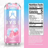 RYSE Fuel™ Energy Cotton Candy (12 Pack) Nutrition Facts