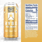 RYSE Fuel™ Energy Cream Soda (12 Pack) Nutrition Facts