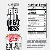 RYSE Fuel™ Energy Pink Splash (12 Pack) Nutrition Facts