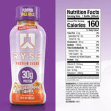 RYSE Loaded Protein Shake RTD Little Debbie® Pumpkin Spice Rolls (12 Pack) Nutrition Facts