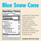 Raw Nutrition BUM Energy Drink Blue Snow Cone (12 Pack) Nutrition Facts