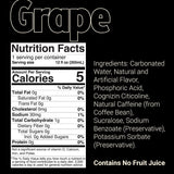 Raw Nutrition BUM Energy Drink Grape (12 Pack) Nutrition Facts