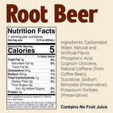 Raw Nutrition BUM Energy Drink Root Beer (12 Pack) Nutrition Facts