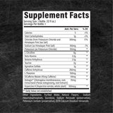 Raw Nutrition Thavage RTD Pre-Workout Secret Stuff (12 Pack) Supplement Facts