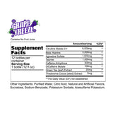 Redcon1 TOTAL WAR Ready To Drink Preworkout Grape Freeze (12 Servings) Nutrition Facts