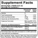 Redcon1 TOTAL WAR Energy Shots Orange Crush (12 Count) Supplement Facts