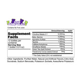 Redcon1 TOTAL WAR Ready To Drink Preworkout Sour Gummy Blast (12 Servings) Nutrition Facts
