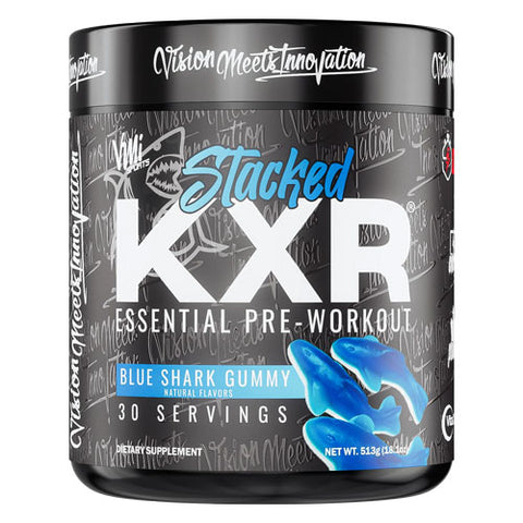 VMI Sports KXR Stacked® Pre Workout Blue Shark Gummy (30 Servings)