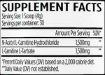 VMI Sports L-Carnitine 3000 Powder Cherry Lime (30 Servings) Supplement Facts