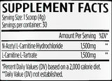 VMI Sports L-Carnitine 3000 Powder Patriot Pop (30 Servings) Supplement Facts