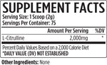 VMI Sports L-Citrulline Pure Pump Powder (2000mg) Supplement Facts