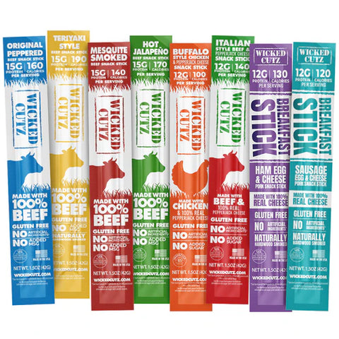 Wicked Cutz Beef Sticks (12 Beef Sticks)
