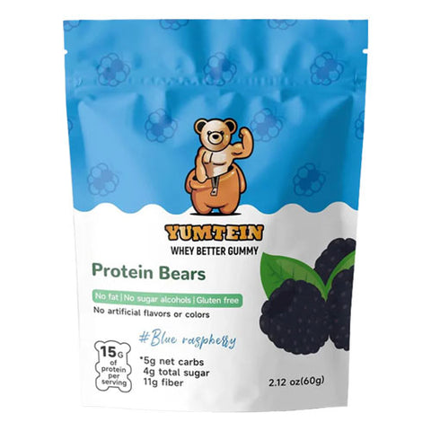 Yumtein Whey Better Protein Gummies Blue Raspberry (6 Pack)