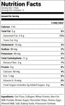 321 Glo Collagen Cookie Chocolate Chocolate Chip (12 Cookies) Nutrition Facts