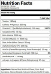 Bucked Up Pre-Workout Woke AF Blood Raz (30 Servings) Nutrition Facts