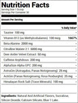 Bucked Up Pre-Workout 'Merica Rocket Pop (30 Servings) Nutrition Facts