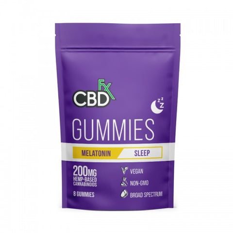 CBDfx CBD Gummies - 200mg Melatonin for Sleep (8 ct. pouch)