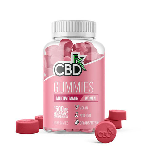 CBDfx CBD Multivitamin Gummies For Women 1500mg (60 Gummies)