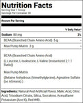 FINAFLEX (Redefine Nutrition) BCAA Max Pump Strawberry Banana 30 ea Nutrition Facts