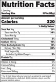 FINAFLEX Redefine Nutrition Oatmeal Protein Pie Chocolate Peanut Butter (10/Box) Nutrition Facts