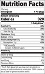 FINAFLEX Redefine Nutrition Oatmeal Protein Pie Double Chocolate Chip (10/Box) Nutrition Facts