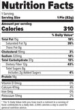 FINAFLEX Redefine Nutrition Oatmeal Protein Pie Original Marshmallow (10/Box) Nutrition Facts