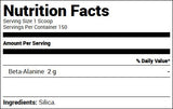 FINAFLEX (Redefine Nutrition) Pure Beta Alanine (150 Servings) Nutrition Facts