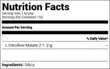 FINAFLEX (Redefine Nutrition) Pure Citrulline (150 Servings) Nutrition Facts