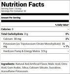 FINAFLEX (Redefine Nutrition) Stimul8 Hardcore (30 Servings) Grape Escape Nutrition Facts