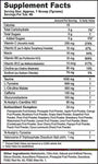 G Fuel Blue Ice & Sour Cherry Flavor Fusion Tub (40 Servings) Supplement Facts