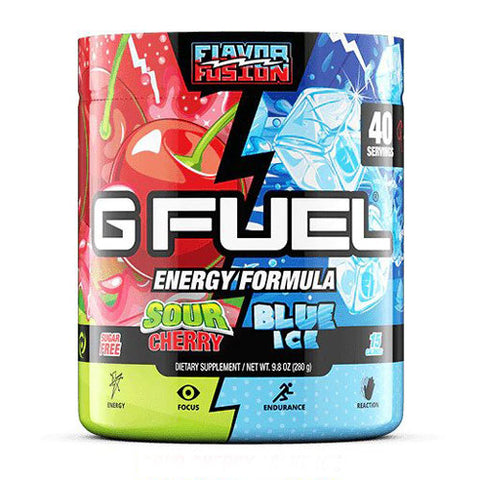 G Fuel Blue Ice & Sour Cherry Flavor Fusion Tub (40 Servings ...
