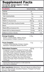 G Fuel Pewdiepie (Lingonberry) Tub (40 Servings) Supplement Facts