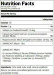 Gaspari Nutrition Aminolast Powder Lemon Ice 30 ea Nutrition Facts