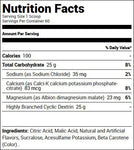 Gaspari Nutrition GlycoFuse Powder Orange Mango Twist 60 ea Nutrition Facts