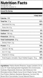 MTS Nutrition Outright Bar Banana Walnut Peanut Butter Plant Based (12 Bars) Nutrition Facts
