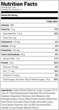 MTS Nutrition Outright Bar Chocolate Chip Peanut Butter (12 Bars) Nutrition Facts