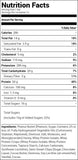 MTS Nutrition Outright Bar Double Chocolate Chip Peanut Butter (12 Bars) Nutrition Facts