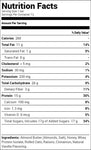 MTS Nutrition Outright Bar Oatmeal Raisin Almond Butter (12 Bars) Nutrition Facts