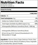 Obvi Ashwagandha Strawberry Gummies (60 Gummies) Nutrition Facts