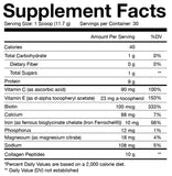 Obvi Super Collagen Grass-Fed Bovine Multi-Collagen Protein Powder Birthday Cupcakes (30 Servings) Supplement Facts
