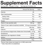 Obvi Super Collagen Grass-Fed Bovine Multi-Collagen Protein Powder Unflavored (30 Servings) Supplement Facts