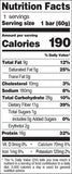 Quest Nutrition Hero Bars Chocolate Caramel Pecan (12 Bars) Nutrition Facts