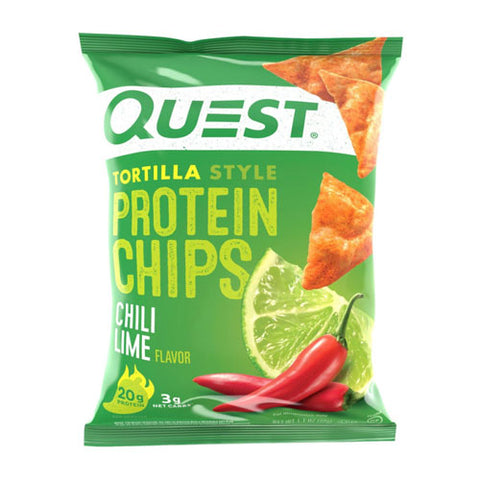 Quest Nutrition Tortilla Style Protein Chips Chili Lime (8 Bags)