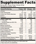 RYSE Supplements Godzilla Pre-Workout (20-40 Servings) Blackberry Lemonade Supplement Facts