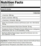 VMI Sports Black Series L-Carnitine 1500 Heat (16 oz) Gummy Bear Nutrition Facts