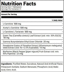VMI Sports Black Series L-Carnitine 1500 Heat (16 oz) Peach Mango Nutrition Facts