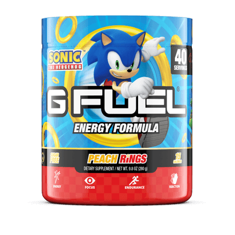 G Fuel Sonic Peach Rings 40 Servings